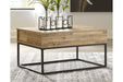 Gerdanet Natural Lift-Top Coffee Table - T150-9 - Lara Furniture