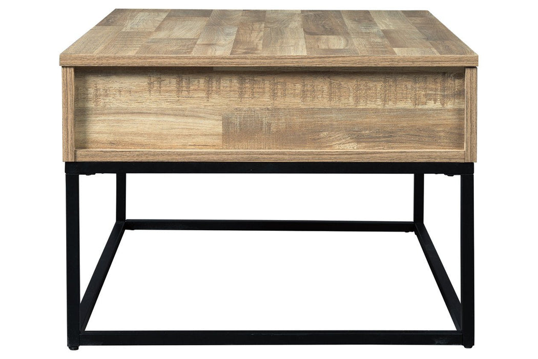 Gerdanet Natural Lift-Top Coffee Table - T150-9 - Lara Furniture