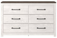 Gerridan White/Gray Dresser - B1190-31 - Lara Furniture