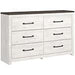 Gerridan White/Gray Dresser - B1190-31 - Lara Furniture