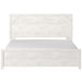 Gerridan White-Gray King Panel Bed - Lara Furniture