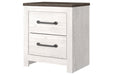 Gerridan White/Gray Nightstand - B1190-92 - Lara Furniture