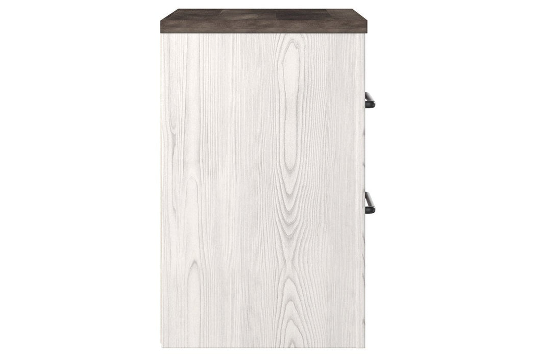 Gerridan White/Gray Nightstand - B1190-92 - Lara Furniture