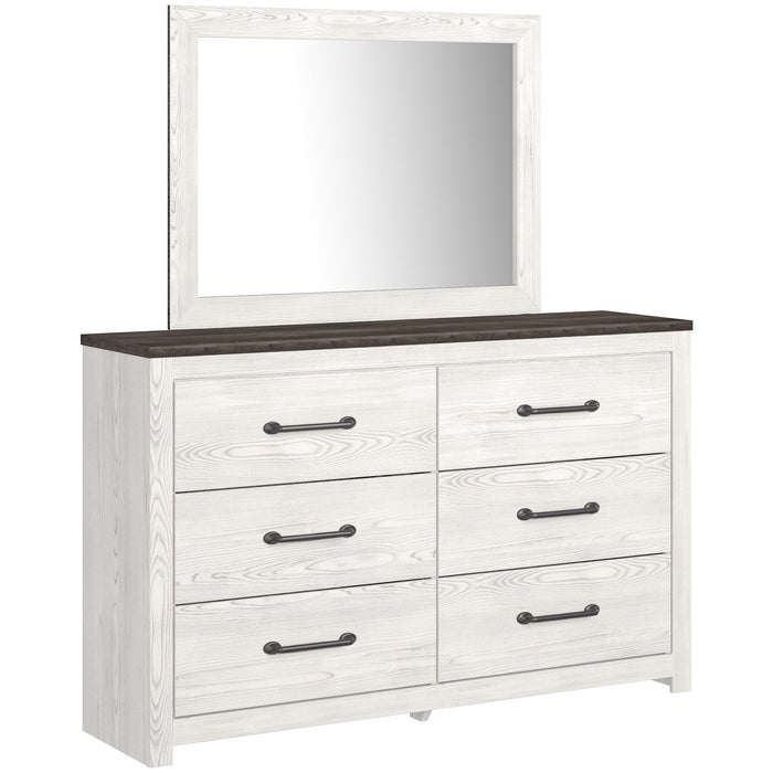 Gerridan White-Gray Panel Bedroom Set - Lara Furniture