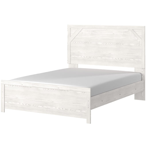 Gerridan White-Gray Queen Panel Bed - Lara Furniture