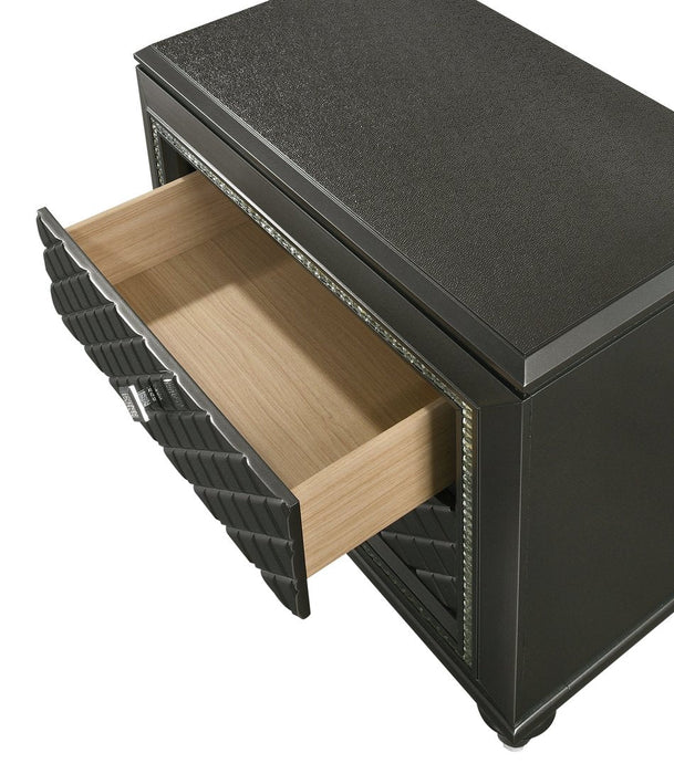 Giovani Dark Gray Nightstand - B7900-2 - Lara Furniture