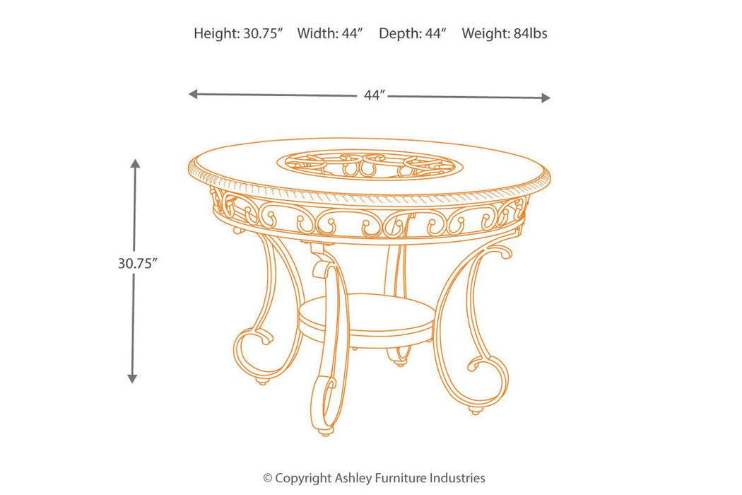 Glambrey Brown Dining Table - D329-15 - Lara Furniture