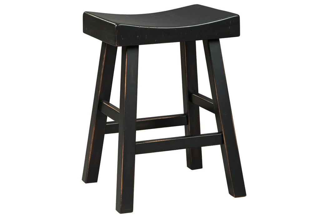 Glosco Black Counter Height Bar Stool (Set of 2) - D548-524 - Lara Furniture