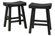 Glosco Black Counter Height Bar Stool (Set of 2) - D548-524 - Lara Furniture