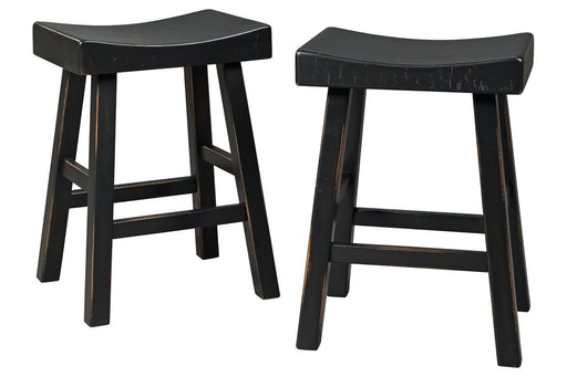 Glosco Black Counter Height Bar Stool (Set of 2) - D548-524 - Lara Furniture