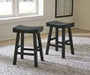 Glosco Black Counter Height Bar Stool (Set of 2) - D548-524 - Lara Furniture