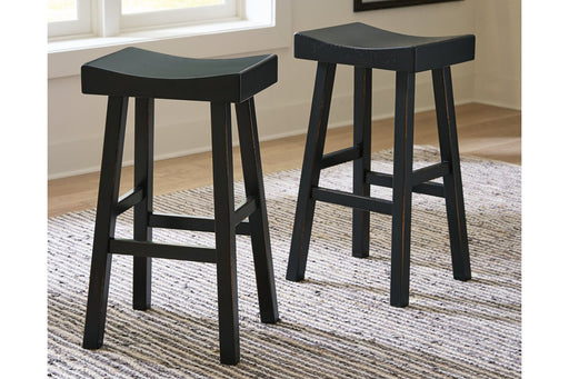 Glosco Black Pub Height Bar Stool (Set of 2) - D548-530 - Lara Furniture