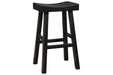 Glosco Black Pub Height Bar Stool (Set of 2) - D548-530 - Lara Furniture