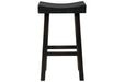 Glosco Black Pub Height Bar Stool (Set of 2) - D548-530 - Lara Furniture