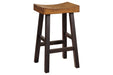 Glosco Medium Brown/Dark Brown Bar Height Bar Stool (Set of 2) - D548-030 - Lara Furniture