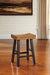 Glosco Medium Brown/Dark Brown Counter Height Bar Stool (Set of 2) - D548-024 - Lara Furniture