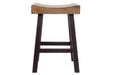 Glosco Medium Brown/Dark Brown Counter Height Bar Stool (Set of 2) - D548-024 - Lara Furniture