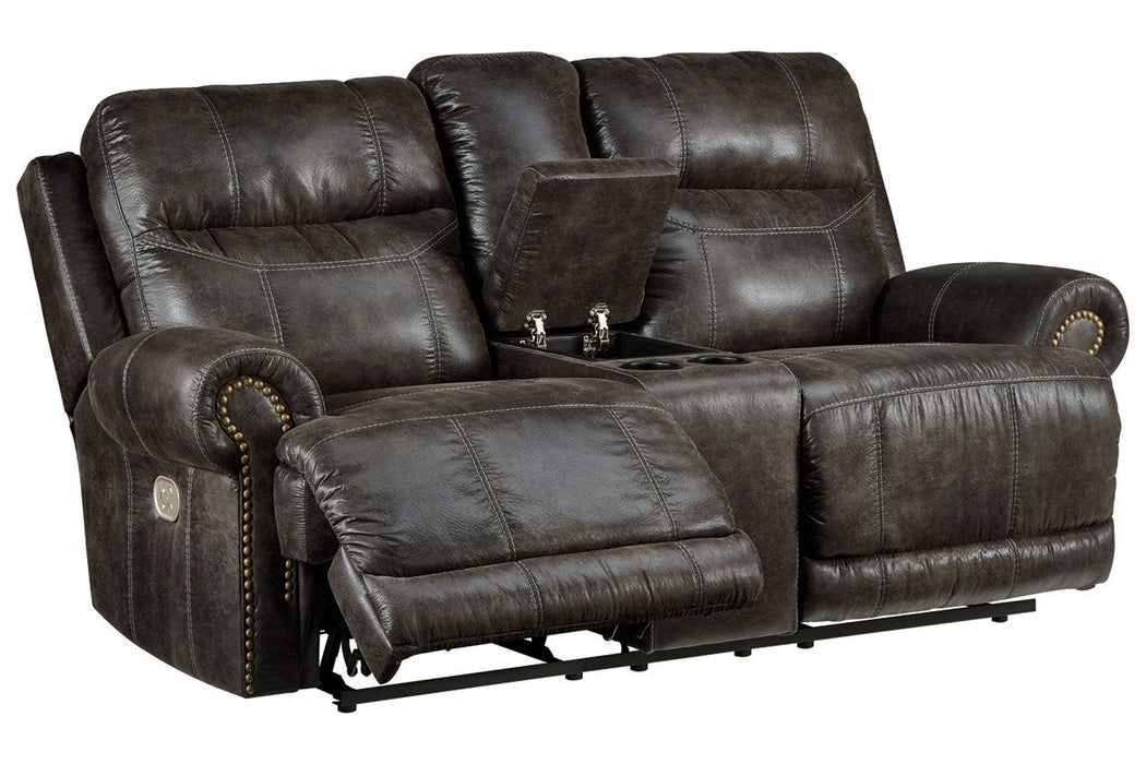 Grearview Charcoal Power Reclining Loveseat with Console - 6500518 - Lara Furniture