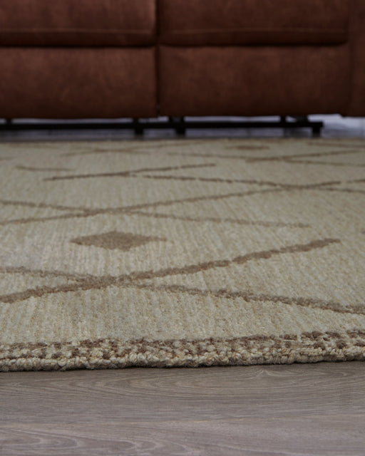 Guyford Beige/Brown Large Rug - R406871