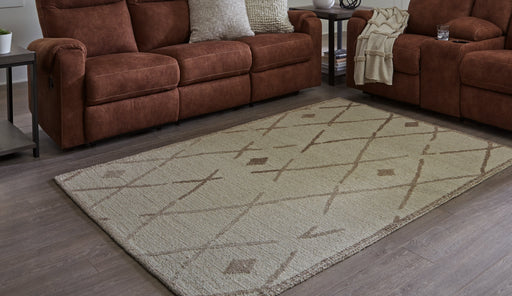 Guyford Beige/Brown Medium Rug - R406872