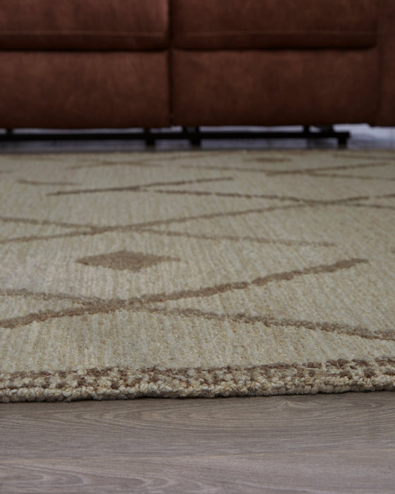 Guyford Beige/Brown Medium Rug - R406872