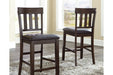 Haddigan Dark Brown Counter Height Bar Stool (Set of 2) - D596-124 - Lara Furniture