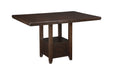 Haddigan Dark Brown Counter Height Dining Extension Table - D596-42 - Lara Furniture