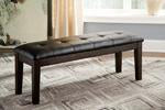 Haddigan Dark Brown Dining Bench - D596-00 - Lara Furniture