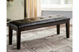 Haddigan Dark Brown Dining Bench - D596-00 - Lara Furniture