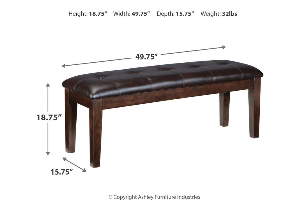 Haddigan Dark Brown Dining Bench - D596-00 - Lara Furniture