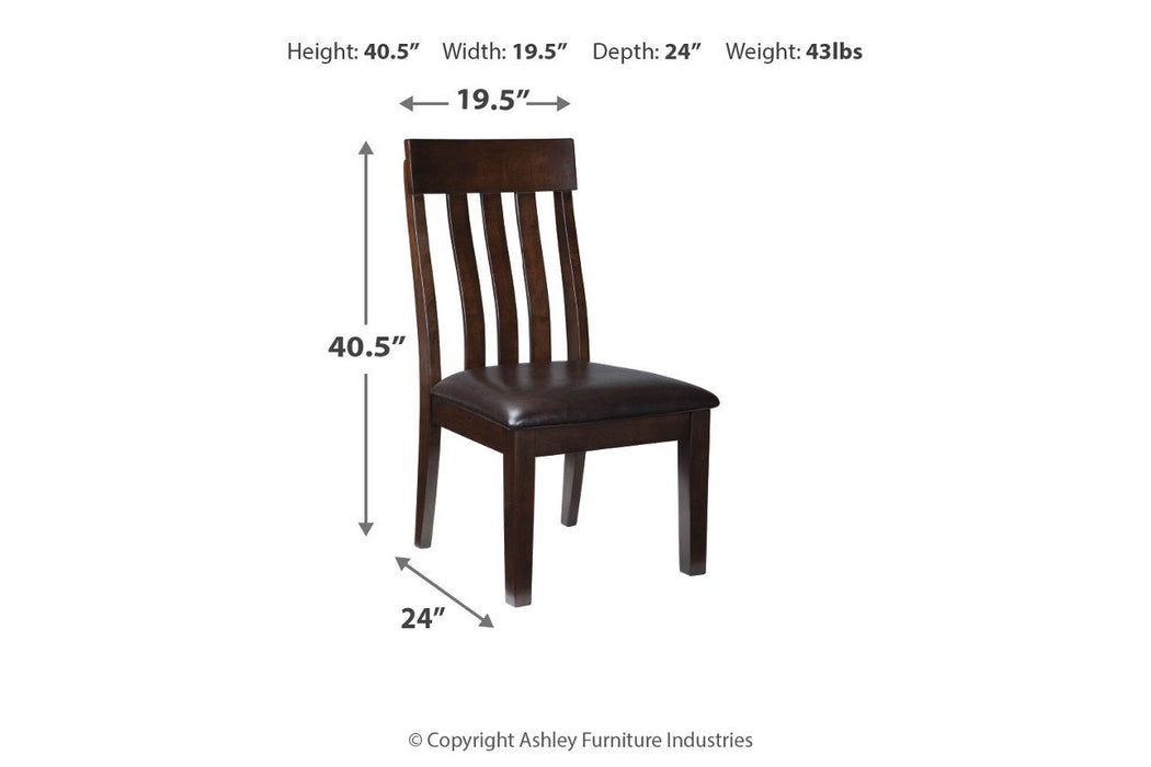 Haddigan Dark Brown Dining Chair (Set of 2) - D596-01 - Lara Furniture