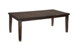 Haddigan Dark Brown Dining Extension Table - D596-35 - Lara Furniture