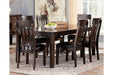 Haddigan Dark Brown Dining Extension Table - D596-35 - Lara Furniture