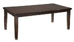 Haddigan Dark Brown Dining Extension Table - D596-35 - Lara Furniture