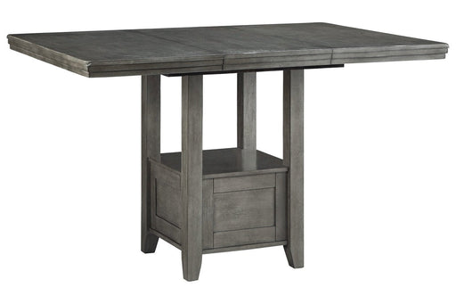 Hallanden Gray Counter Height Dining Extension Table - D589-42 - Lara Furniture