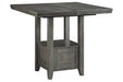 Hallanden Gray Counter Height Dining Extension Table - D589-42 - Lara Furniture