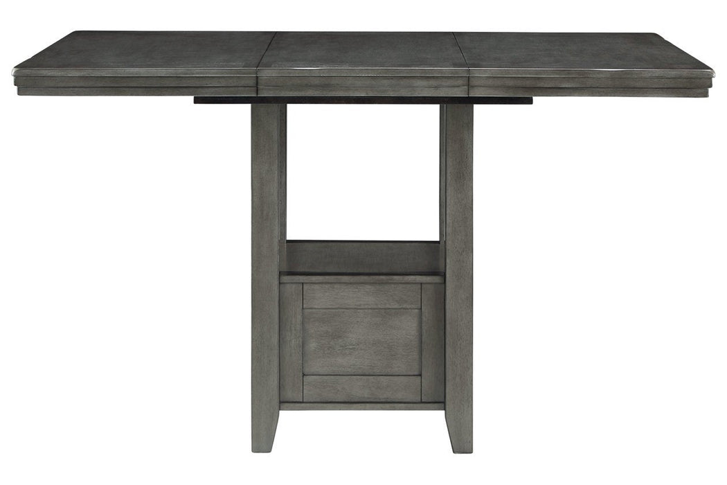 Hallanden Gray Counter Height Dining Extension Table - D589-42 - Lara Furniture