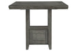 Hallanden Gray Counter Height Dining Extension Table - D589-42 - Lara Furniture