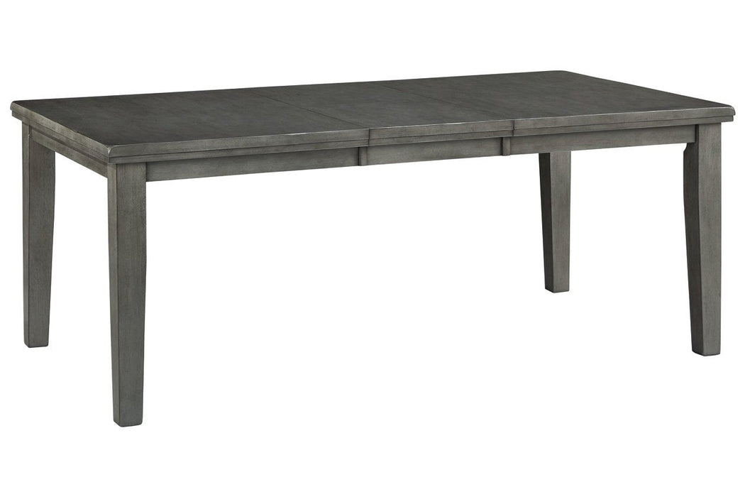 Hallanden Gray Dining Extension Table - D589-35 - Lara Furniture