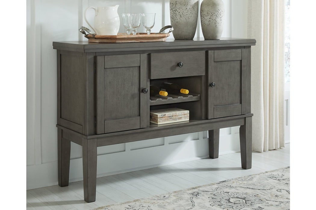 Hallanden Gray Dining Server - D589-60 - Lara Furniture