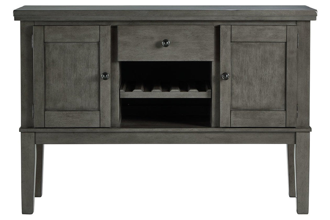 Hallanden Gray Dining Server - D589-60 - Lara Furniture