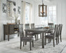 Hallanden Gray Dining Set - Lara Furniture