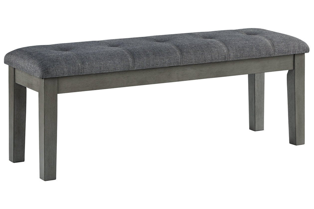 Hallanden Two-tone Gray 50" Dining Bench - D589-00 - Lara Furniture