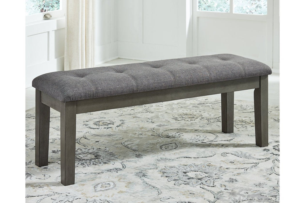 Hallanden Two-tone Gray 50" Dining Bench - D589-00 - Lara Furniture