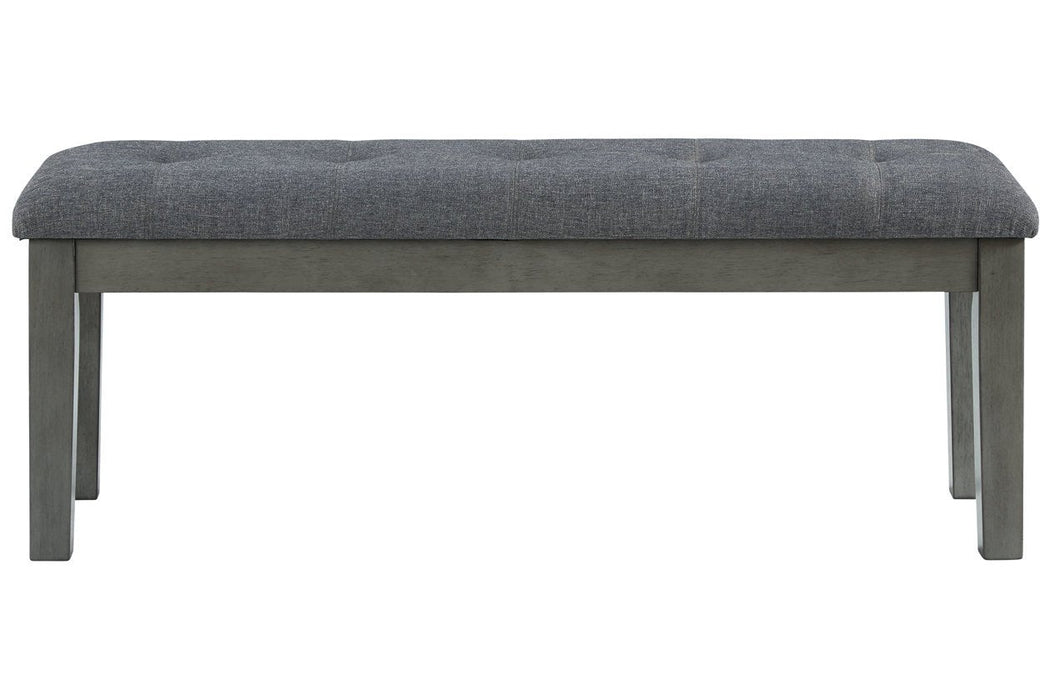 Hallanden Two-tone Gray 50" Dining Bench - D589-00 - Lara Furniture