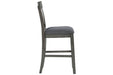 Hallanden Two-tone Gray Counter Height Bar Stool (Set of 2) - D589-124 - Lara Furniture