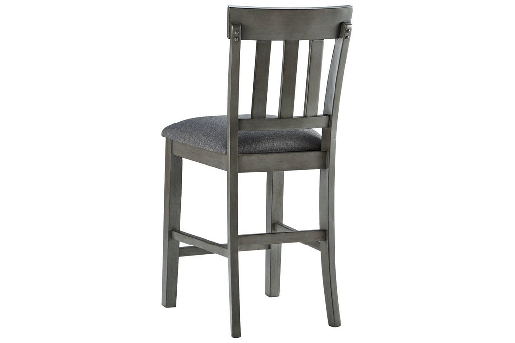 Hallanden Two-tone Gray Counter Height Bar Stool (Set of 2) - D589-124 - Lara Furniture