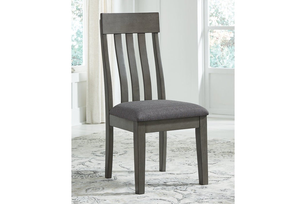 Hallanden Two-tone Gray Dining Chair (Set of 2) - D589-01 - Lara Furniture