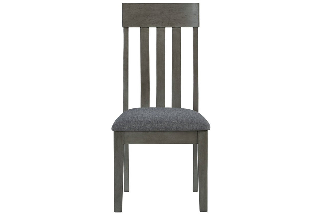 Hallanden Two-tone Gray Dining Chair (Set of 2) - D589-01 - Lara Furniture