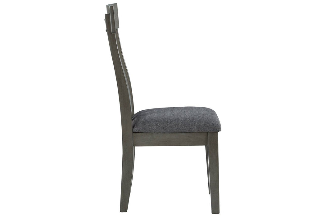 Hallanden Two-tone Gray Dining Chair (Set of 2) - D589-01 - Lara Furniture